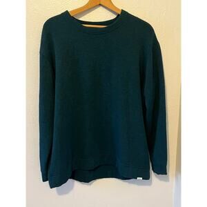 Women's Green Orvis Buttery Soft Cozy Winter Fall Sweatshirt Size Large